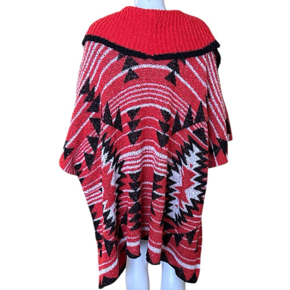 Free People Acadia Cozy Kimono Aztec Chunky Open Front One Size - Picture 3 of 8